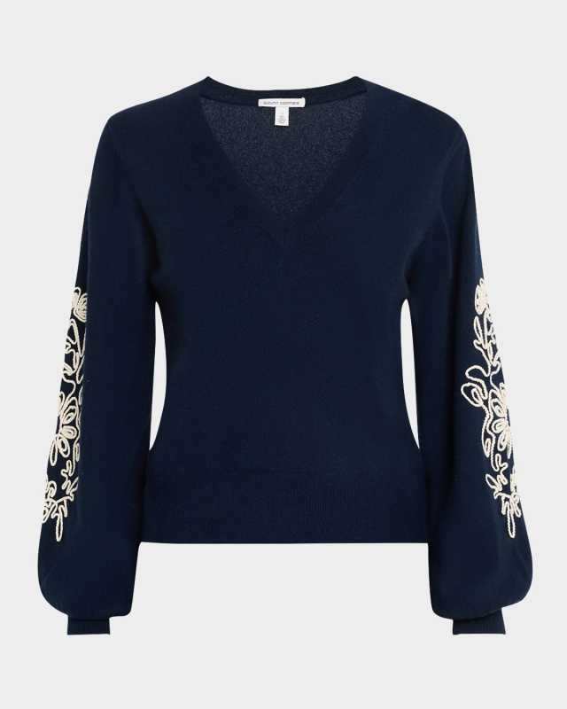 Cashmere Embroidered Sweater